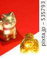 正月縁起小物　招き猫と金俵　２
