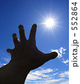 太陽に伸ばす手