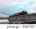 コンクリート橋通過のストーブ列車