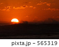 波しぶきの中の太陽