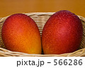 バスケットに入った2個のマンゴー