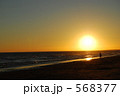 大西洋に沈む太陽