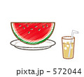 イラスト　素材　夏　サマー　水瓜　スイカ　