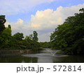 噴水と自然