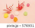 鶴と　金平糖