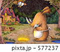動物イラスト - サイの親子.4