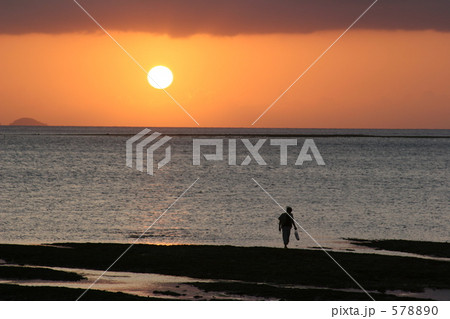 瀬長島の夕日 瀬長島の夕日
