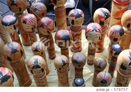 「Japanese wooden doll」の写真素材 「Japanese wooden doll」の写真素材