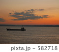 船。夕暮れ