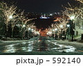 基坂からの雪夜景