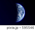 宇宙に浮かぶ青い星　横版