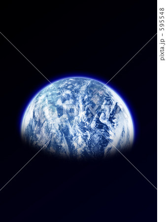 「宇宙に浮かぶ青い星」のイラスト素材 「宇宙に浮かぶ青い星」のイラスト素材