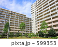 マンションと広場