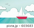 素材　販売　画像　イメージ　背景　壁紙　イラスト　舟　ヨット　船舶　海