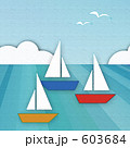 素材　販売　画像　イメージ　背景　壁紙　イラスト　舟　ヨット　船舶　海
