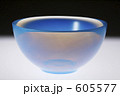 青い硝子の器