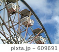 素材ナンバー 609691 : 「移動遊園地の観覧車」
