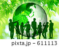地球儀と新緑