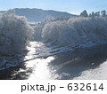 雪中に水面煌めく