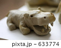 粘土細工、かば。