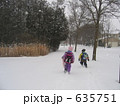 雪の通学路