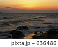 夕焼けの海