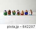 一列に並んだ七福神