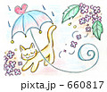 梅雨に傘と散歩