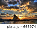 荘厳な夕陽＠長崎岳路