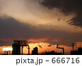夕焼けの球場