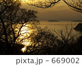 桜山から見た相模湾夕景