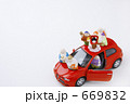 車に乗った七福神 車に乗った七福神