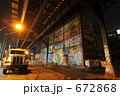ニューヨーク夜の倉庫街