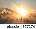 朝もやのユーコン川