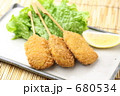 鶏ももの串カツ