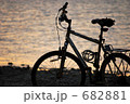 夕方の自転車