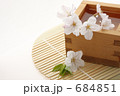 枡酒と桜