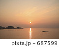 オロンコ岩と夕日
