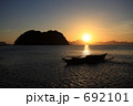 ビーチの日没