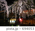 祇園白川の夜の景色と桜