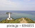 平久保崎灯台とエメラルドグリーンの海／石垣／八重山／沖縄