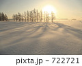 雪原の日の出