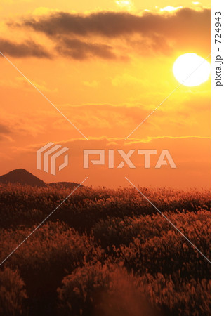 「曽爾高原の夕景」の写真素材 「曽爾高原の夕景」の写真素材