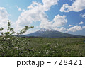 ５月のりんご畑と岩木山　弘前市