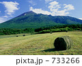 岩手山とロールベール