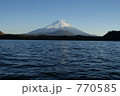 精進湖から見た富士山