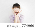 驚き 女性 茶髪