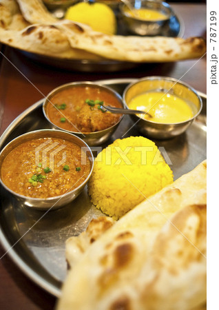 「インドカレー」の写真素材