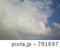 虹と飛行機