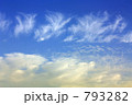 青空を軽やかに踊る雲たち